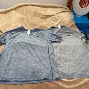 New Balance Heathered Gray & Navy Short Sleeve Tees for Men M New